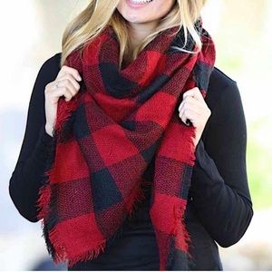 Buffalo Plaid Blanket Scarf